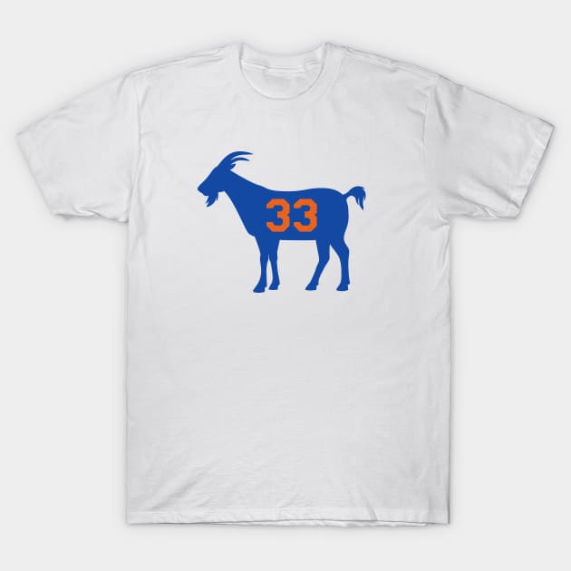 NY GOAT - 33 - White T-Shirt by KFig21